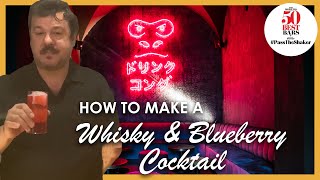 How To Make an Impressive Blue Cocktail with Drink Kong  PassTheShaker [upl. by Bunde]