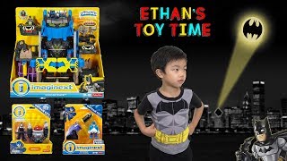 Imaginext BATMAN Robo Batcave Bane Suit The Penguin with Launcher Toy Unboxing Review and Play [upl. by Sirovart]