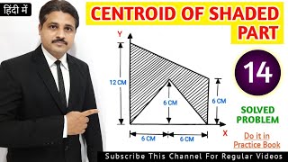 CENTROID SOLVED PROBLEM 14 IN ENGINEERING MECHANICS TIKLESACADEMYOFMATHS [upl. by Eilah]