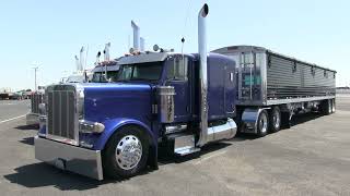 Peterbilt 379 With A Timpte Super Hopper  Desert Diesel Nationals Chandler Arizona 41523 [upl. by Eanod]