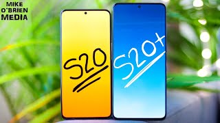 Samsung Galaxy S20 vs S20 COMPARING S20 vs S20 PLUS [upl. by Raseac]