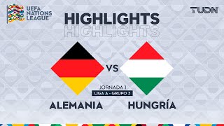 HIGHLIGHTS  Alemania vs Hungría  UEFA Nations League 2024  TUDN [upl. by Haldan]