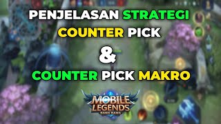 PENJELASAN COUNTER PICK DAN COUNTER PICK MAKRO MOBILE LEGENDS  STRATEGI PRO PLAYER ML [upl. by Anuala]