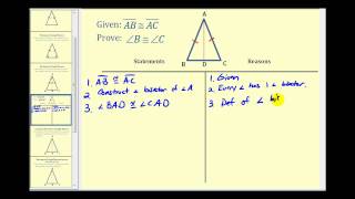 Proof The Isosceles Triangle Theorem [upl. by Dranyer809]