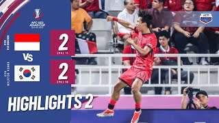 HIGHLIGHTS BABAK 2 INDONESIA VS KOREA SELATAN  QF AFC U23 ASIAN CUP QATAR 2024 [upl. by Rinna]