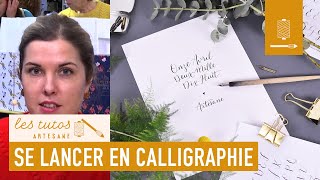 TUTO  Débuter la calligraphie  Noëlie du studio Calligraphique [upl. by Ygief]