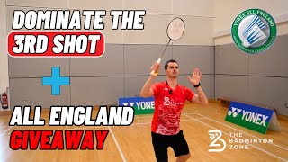 Dominate the 3rd shot in doubles  All England 2024 Giveaway [upl. by Atiral268]