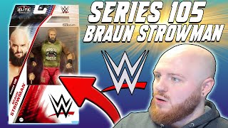 BRAND NEW SERIES 105 BRAUN STROWMAN WWE FIGURE UNBOXING  REVIEW  Noology [upl. by Cordy]