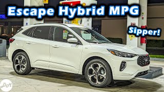 2023 Ford Escape Hybrid AWD – MPG Test  Highway Fuel Economy amp Range [upl. by Acsehcnarf]