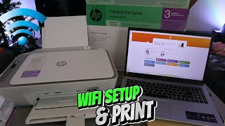 How To Connect HP Deskjet 2820e To WIFI with Phone and Laptop Print Review [upl. by Leonard]