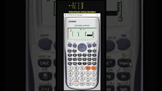 How to find determinant of 3x3 Matrix Using calculator viral calculatortricks youtubeshorts [upl. by Salisbarry]