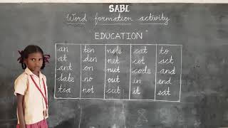 Reading words  Coined from the word EDUCATION Word formation activity [upl. by Yenattirb]