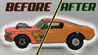 Matchbox Series No 8 Wildcat Dragster Ford Mustang  Restoration Video [upl. by Munmro]