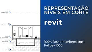 100 Revit na área de interiores com Felipe  1056  REPRESENTAÇÃO NÍVEIS EM CORTE [upl. by Ellenhoj]