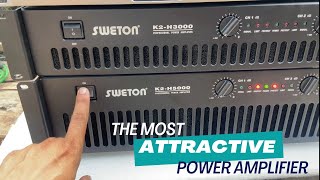 SWETON K2H3000 Power Amplifier  Coolest Power Amplifiers 2024  Sweton K2 Series [upl. by Ecnarual]