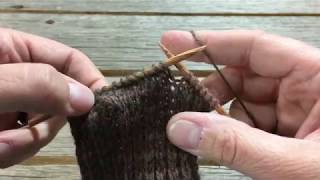 Basic Sock Tutorial Part 2  The Heel Flap and Turn [upl. by Myrilla]