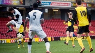 GREAT GOAL Watford Under18 midfielder George Byers hits FA Youth Cup rocket against Norwich [upl. by Hedaza]