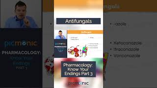 Pharmacology know your endings part 3 Learn about antifungals in 60 seconds [upl. by Mossberg297]