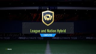 FIFA 22 LEAGUE AND NATION HYBRID SBC CHEAP AND EASY SOLUTIONS [upl. by Letsyrc]