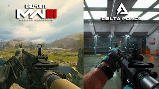 Delta Force Hawk Ops Early Access vs Modern Warfare III  Weapon Comparison 4K [upl. by Onibag821]