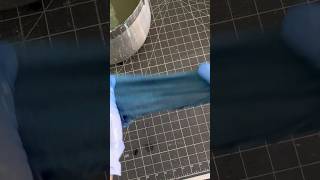 Dyeing fabric from blue to deep blue using indigo shorts asmr blue [upl. by Gabrila309]