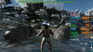 AMD Radeon RX 570  AMD Athlon 3000G OCed  ARK Survival Evolved FPS Test [upl. by Painter]