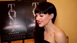 Best Featured Actress in a Musical Winner Lena Hall Reacts to HEDWIGs Tony Wins [upl. by Ecirtnahs]