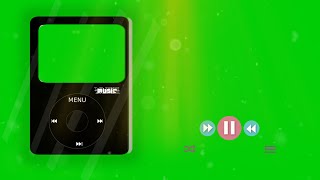 CD Player Green Screen  Music Player Green Screen Template greenscreen [upl. by Aholla811]