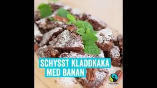 Schysst kladdkaka med banan recept [upl. by Adehsor]