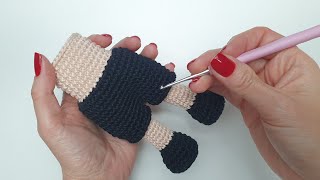 COMO FAZER BERMUDA PARA BONECO AMIGURUMI [upl. by Ateuqal515]