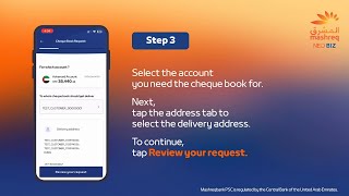 Bank With Ease  How to request a cheque book for Business Account  Mashreq UAE [upl. by Eveivaneg631]