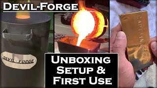 Melting COPPER At Home With A DevilForge Unboxing Setup amp First Use [upl. by Audi]