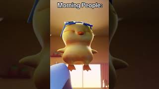 Morning people funny animation meetquack fyp relatable relationship cute poempulsetv [upl. by Bigot325]