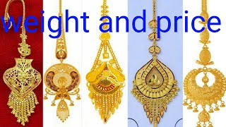 gold tikli design with price  latest gold tikli designs [upl. by Nahtan]