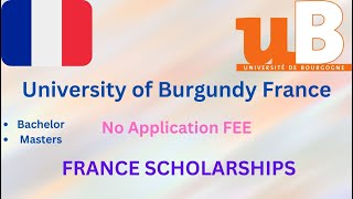 University of Burgundy France Application 2024Fully funded scholarship No IELTSNo Application Fee [upl. by Onitsoga]