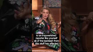 Blake Lively apologizes to reporter for being RUDE [upl. by Leahcimsemaj]