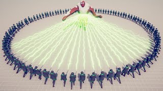 100 Death Spell Circle vs ALL UNITS in TABS Mod Totally Accurate Battle Simulator [upl. by Hamlen]