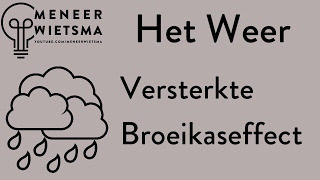 Natuurkunde uitleg Het Weer 4 Versterkte Broeikaseffect [upl. by Kasper]