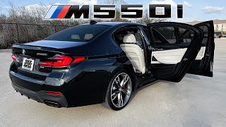 2022 BMW M550i Walkaround Review  Exhaust Sound amp Launch Control [upl. by Nivri]