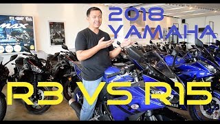 Shop Talk 2018 Yamaha R3 vs R15 [upl. by Edijabab]