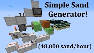 Simple Sand and Concrete DUPE Generator 19121 Minecraft CHECK description [upl. by Hildie622]