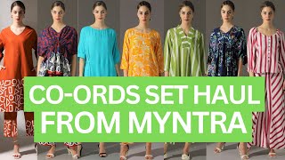 Huge CoOrd Set Myntra Haul I BEST Finds I15 Chic Outfit Ideas  DeepikaLookbook myntrahaul [upl. by Man389]