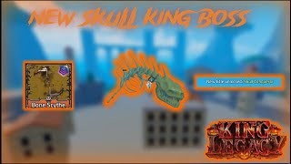 NEW SKULL KING BOSS DROPS TITLE AND THE NEW WEAPON  KING LEGACY UPDATE 71 [upl. by Sinegra]