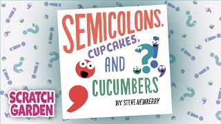 Semicolons Cupcakes and Cucumbers  Book Trailer  Scratch Garden [upl. by Aihsenat316]