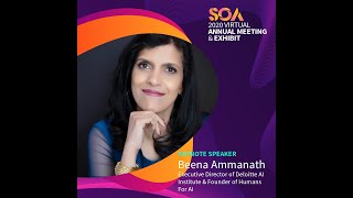 SOA 2020 Virtual Annual Meetings General Session Beena Ammanath on Artificial Intelligence [upl. by Eidnac]