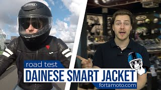 Dainese DAir Smart Jacket Airbag ROAD TEST review  FortaMotocom [upl. by Ahsil]