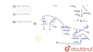 Which of the dihalides undergo a double dehydroahalogenation to give an alkyne  11  ALKYNES [upl. by Eirlav31]