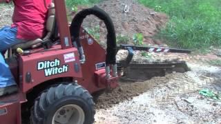 Ditch Witch RT40 Riding Trencher Demonstration [upl. by Ynattyrb]