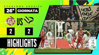 Cremonese vs Palermo 22  La Cremo in 10 rimonta due goal in 1’  HIGHLIGHTS SERIE BKT 2023  2024 [upl. by Eyllom]