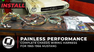 19651966 Mustang Install  Painless Performance Complete Chassis Wiring Harness  Project Betty [upl. by Faber537]